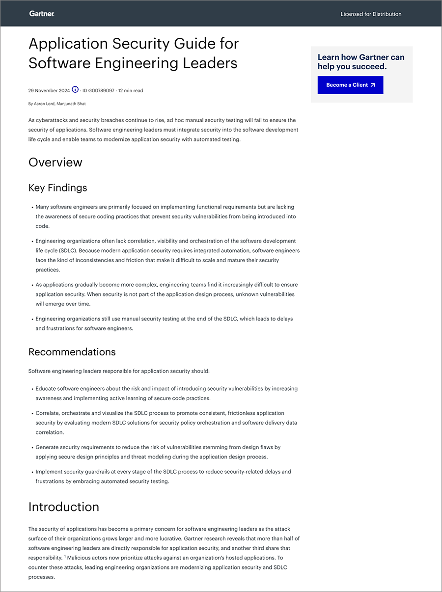 Application Security Guide for Software Engineering Leaders