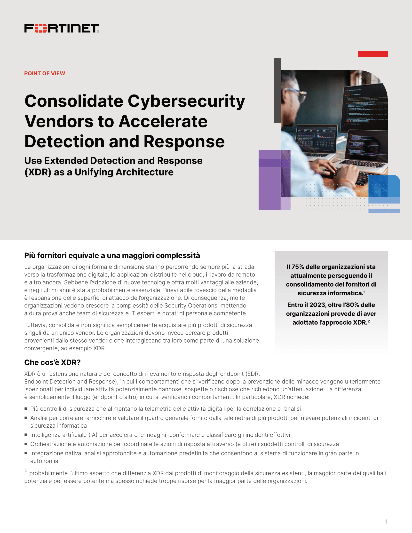Consolidate Cybersecurity Vendors to Accelerate Detection and Response