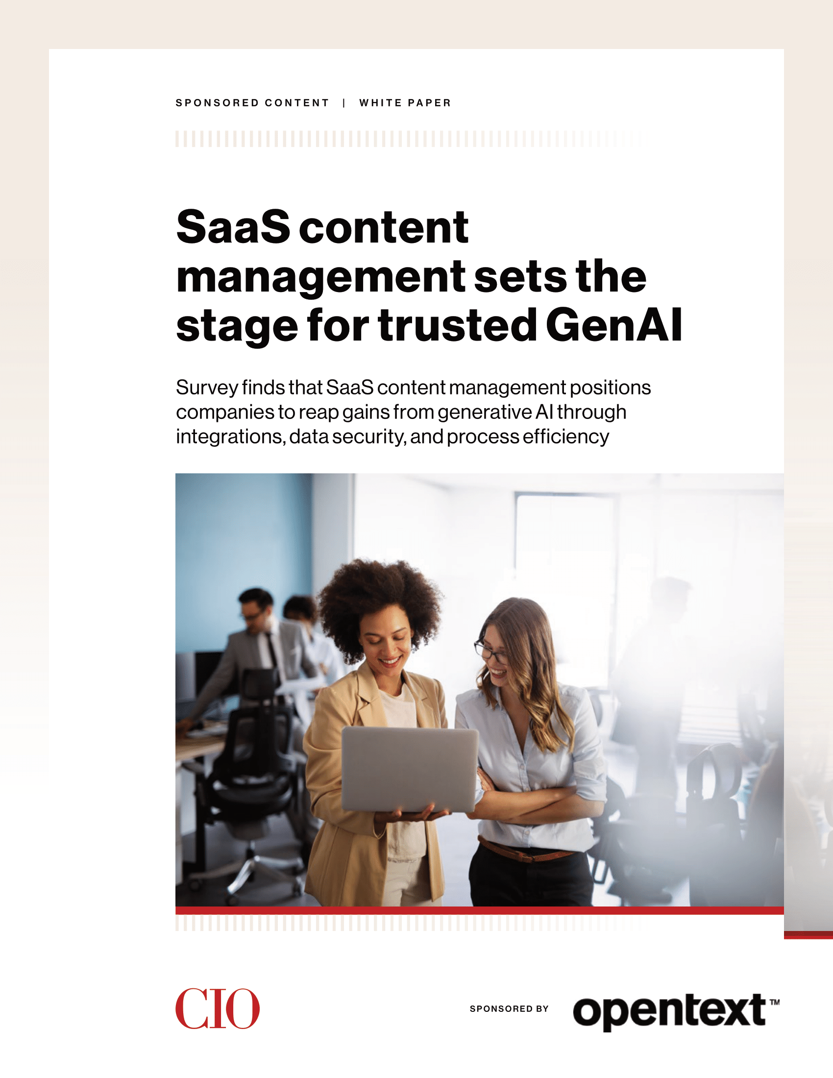 SaaS content management sets the stage for trusted GenAI