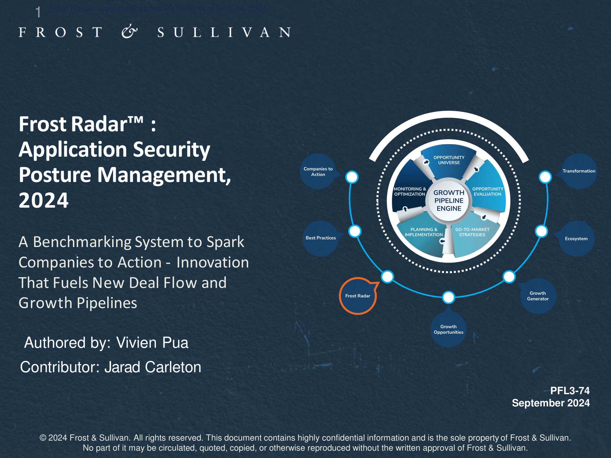 Frost Radar : Application Security Posture Management, 2024