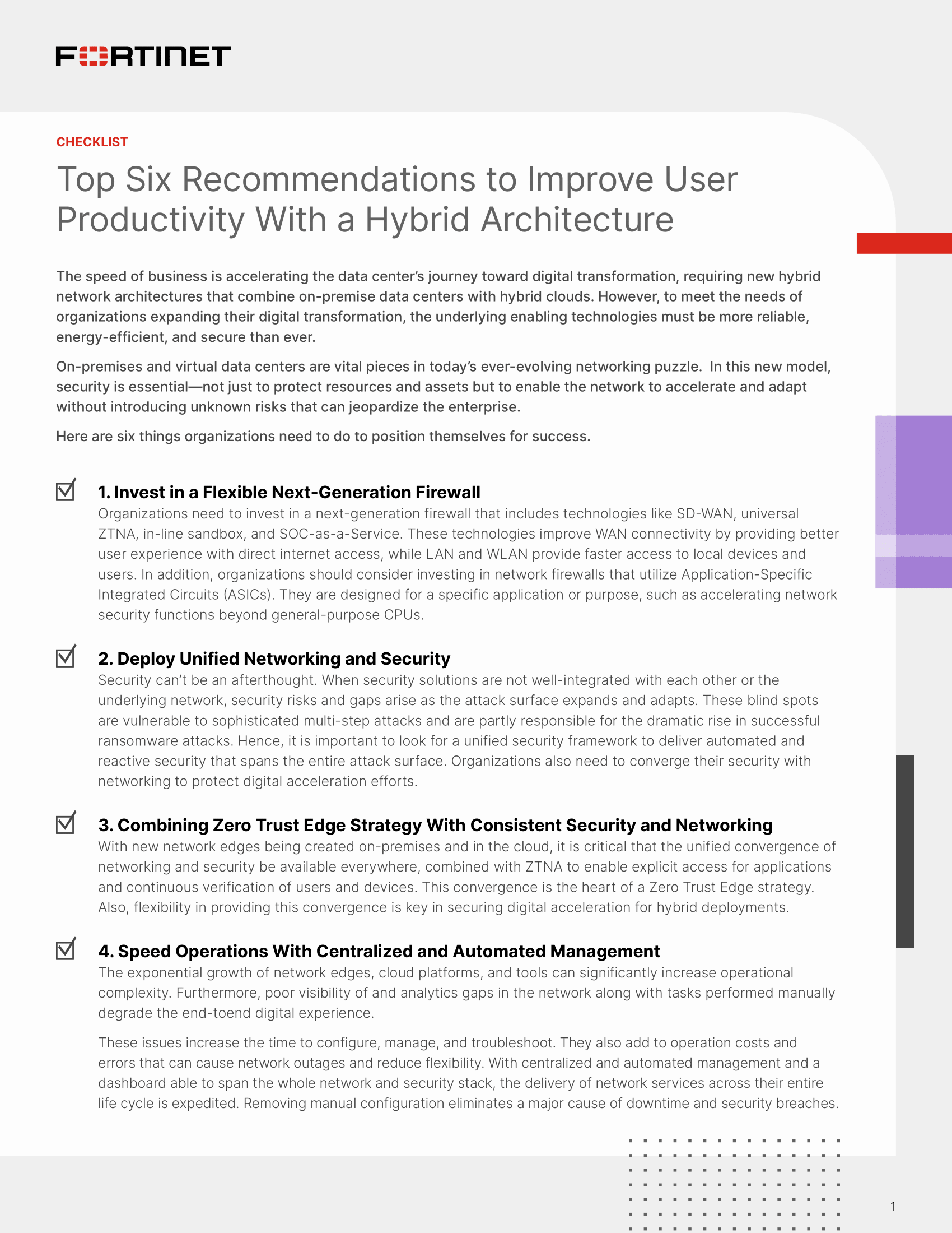 Fortinet’s Tested and Validated Architectures for Cloud Network Security