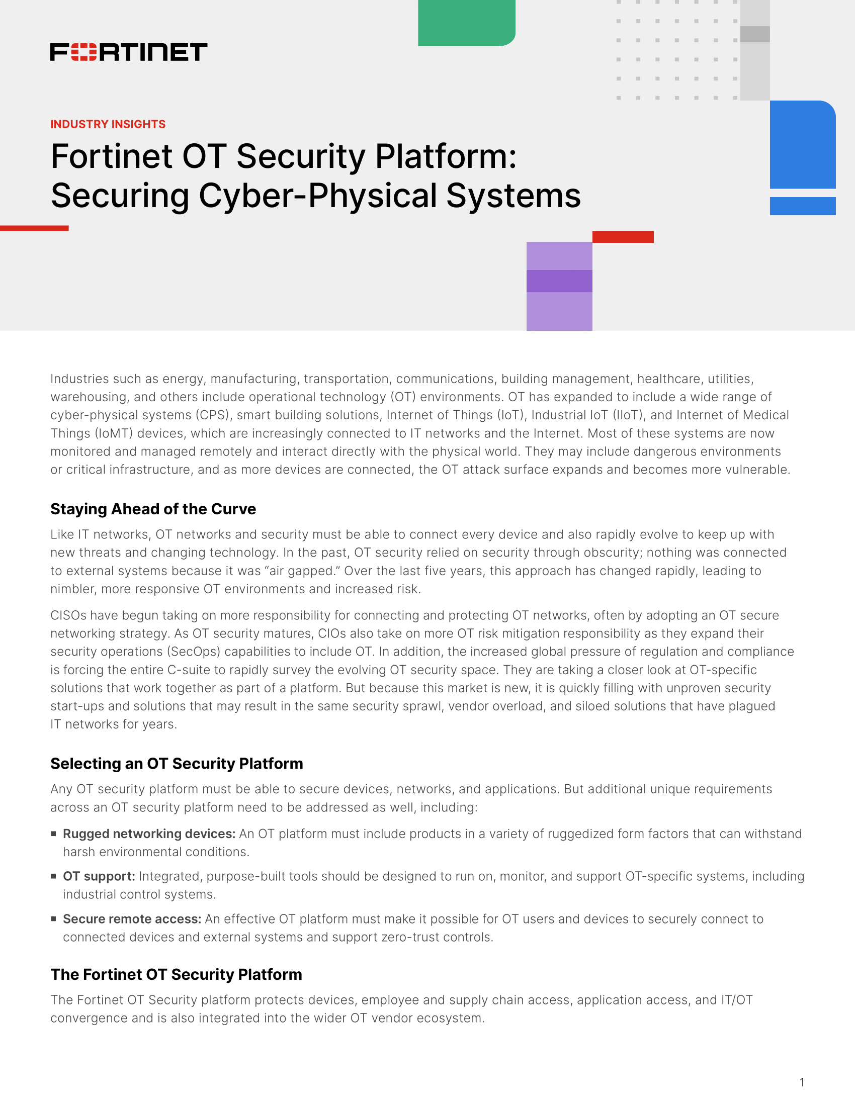 2024 State of Operational Technology & Cybersecurity Report