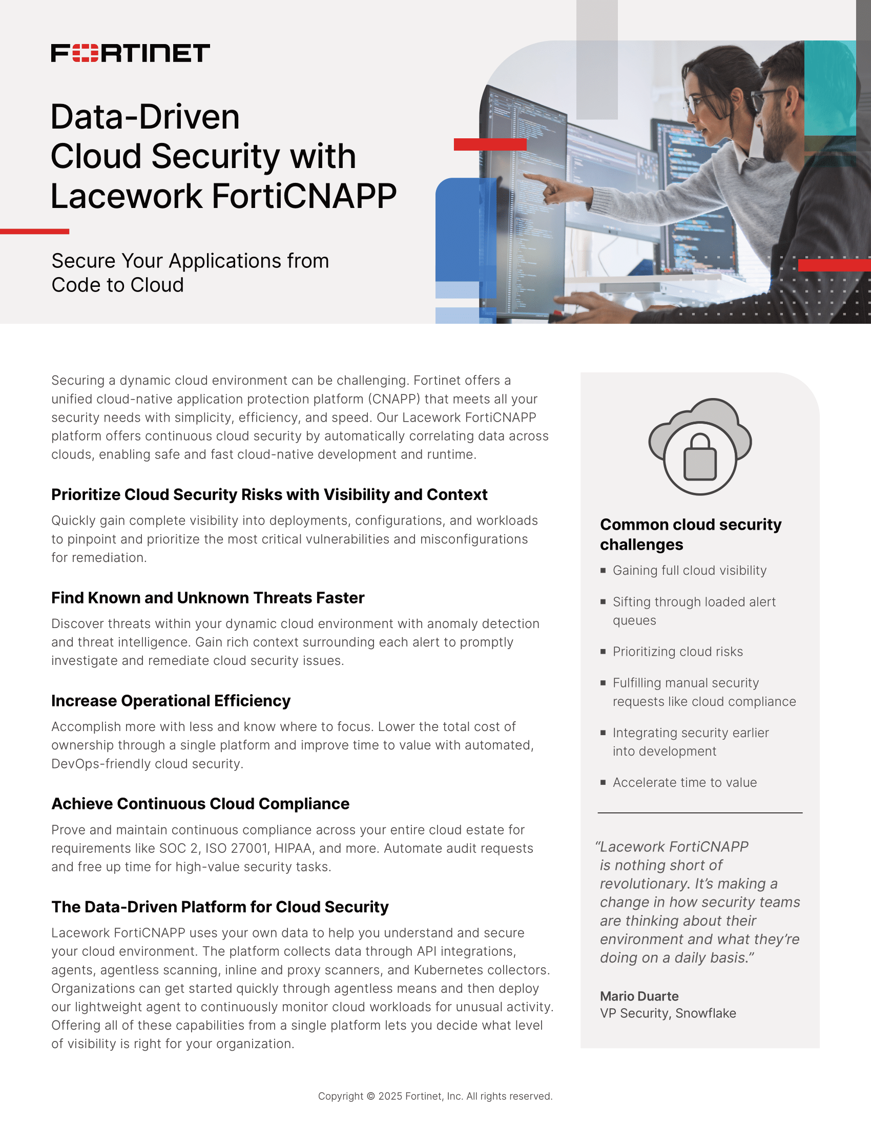 Data-Driven Cloud Security with Lacework FortiCNAPP