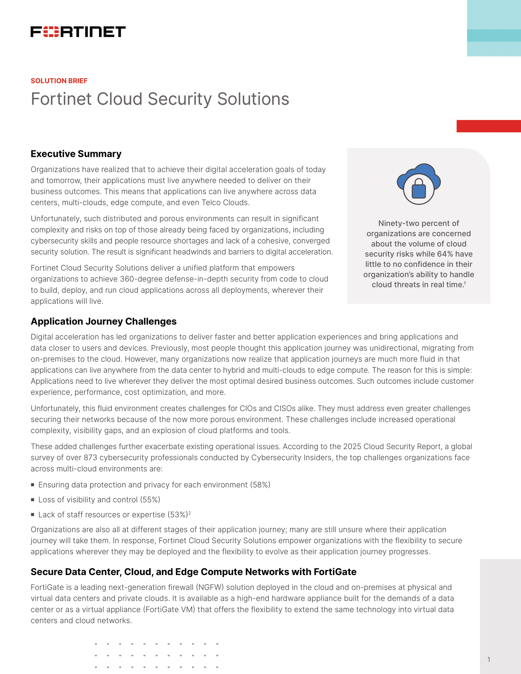 Fortinet Cloud Security Solutions