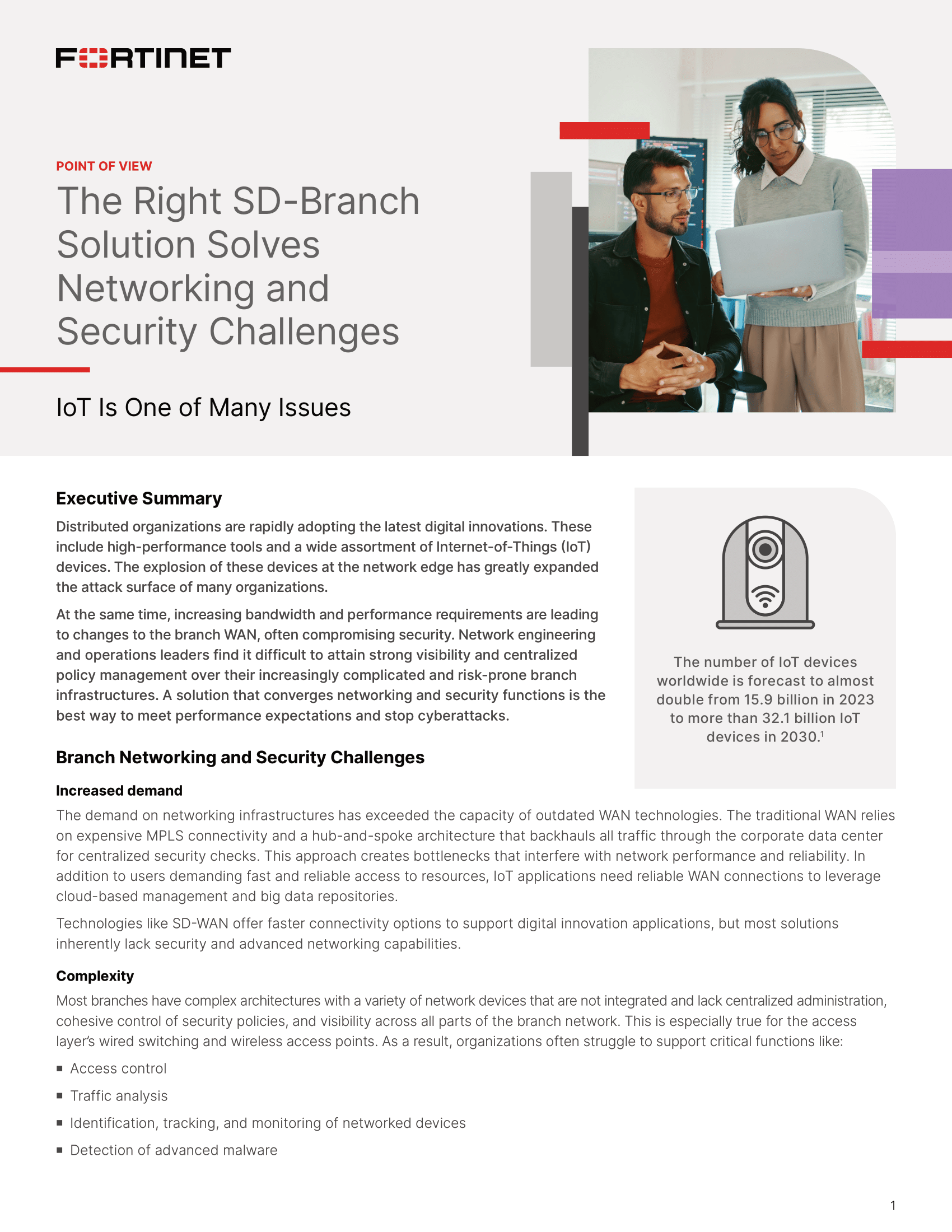 The Right SD-Branch Solution Solves Networking and Security Challenges The Right SD-Branch Solution Solves Networking and Security Challenges