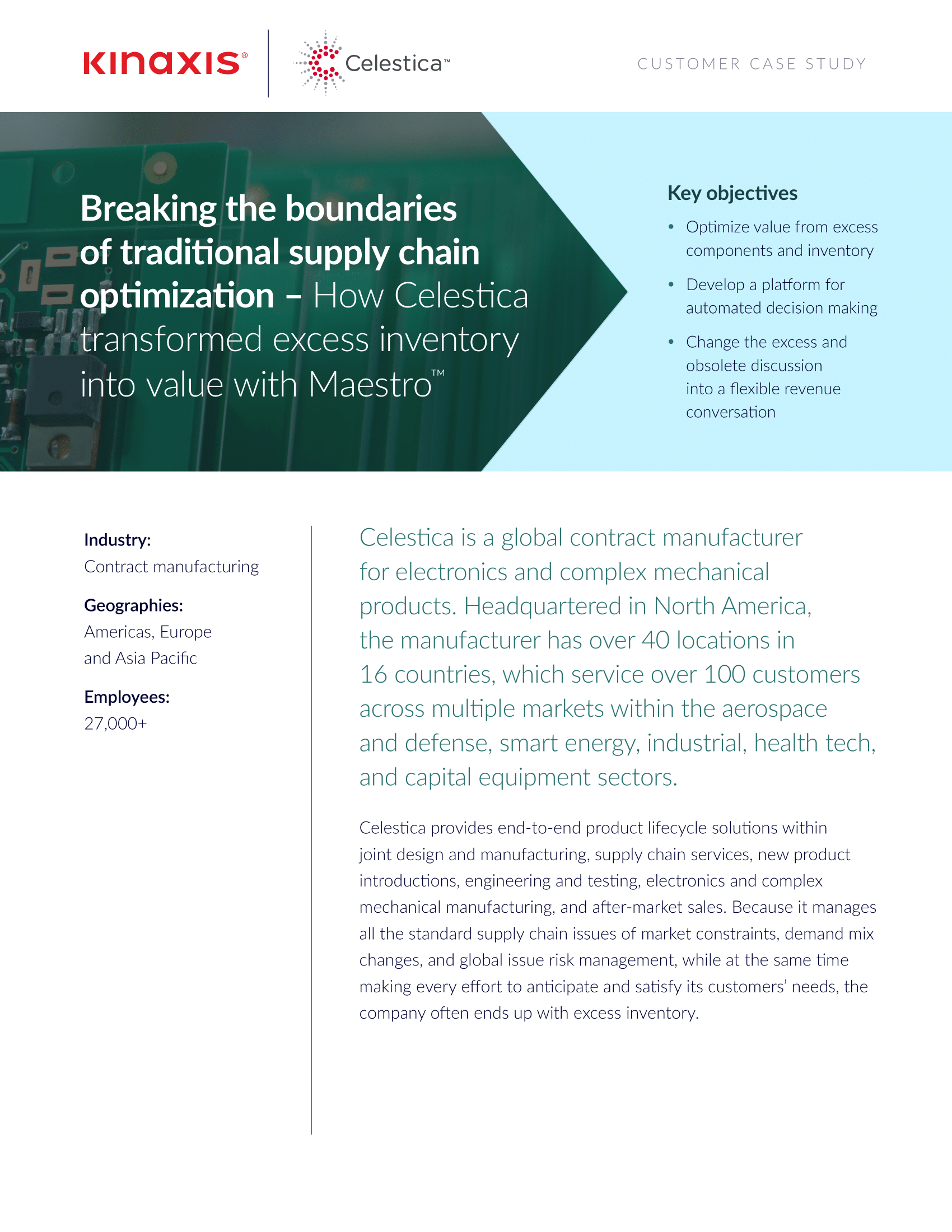 [eBook] Kinaxis supply chain optimization