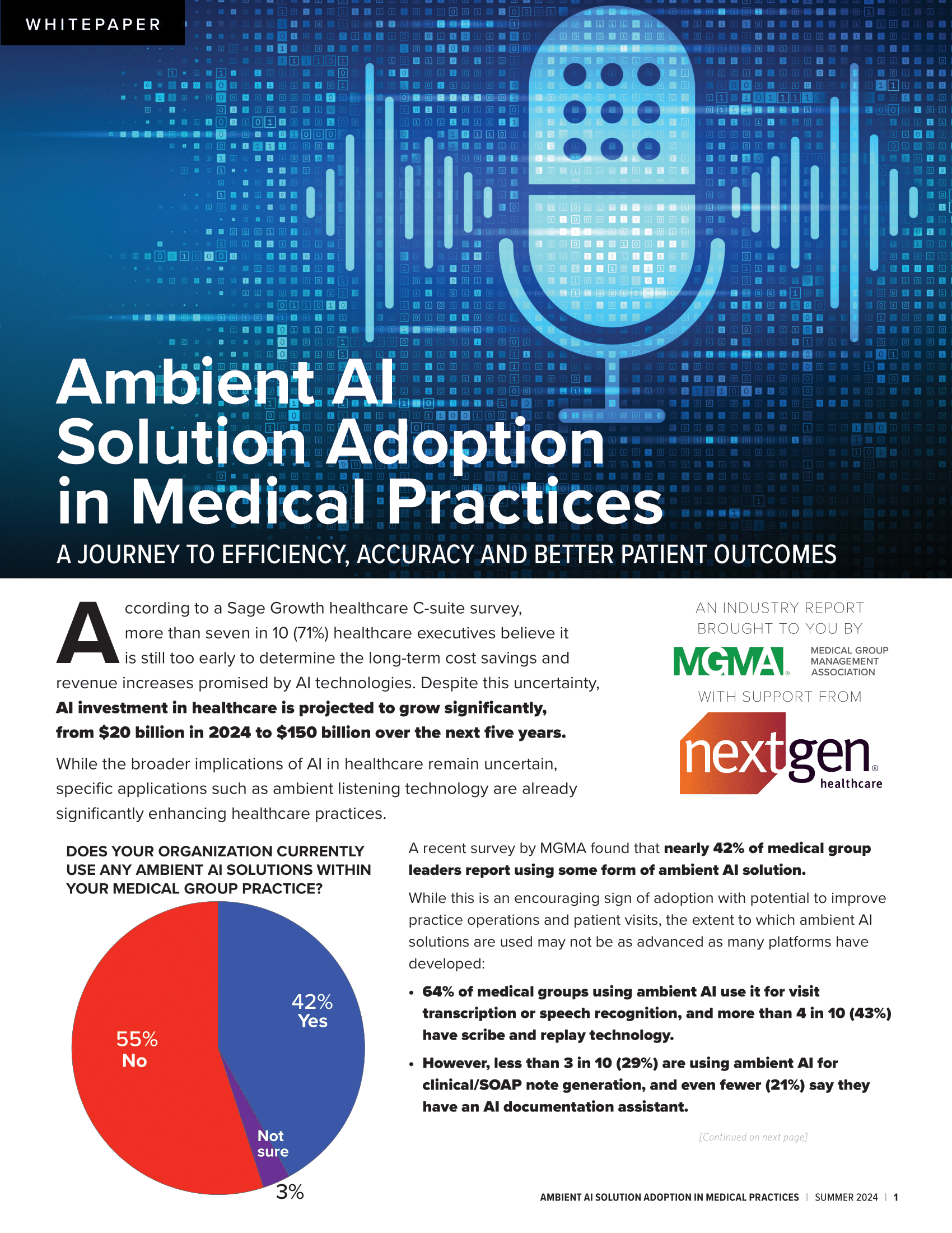 Ambient AI Solution Adoption in Medical Practices