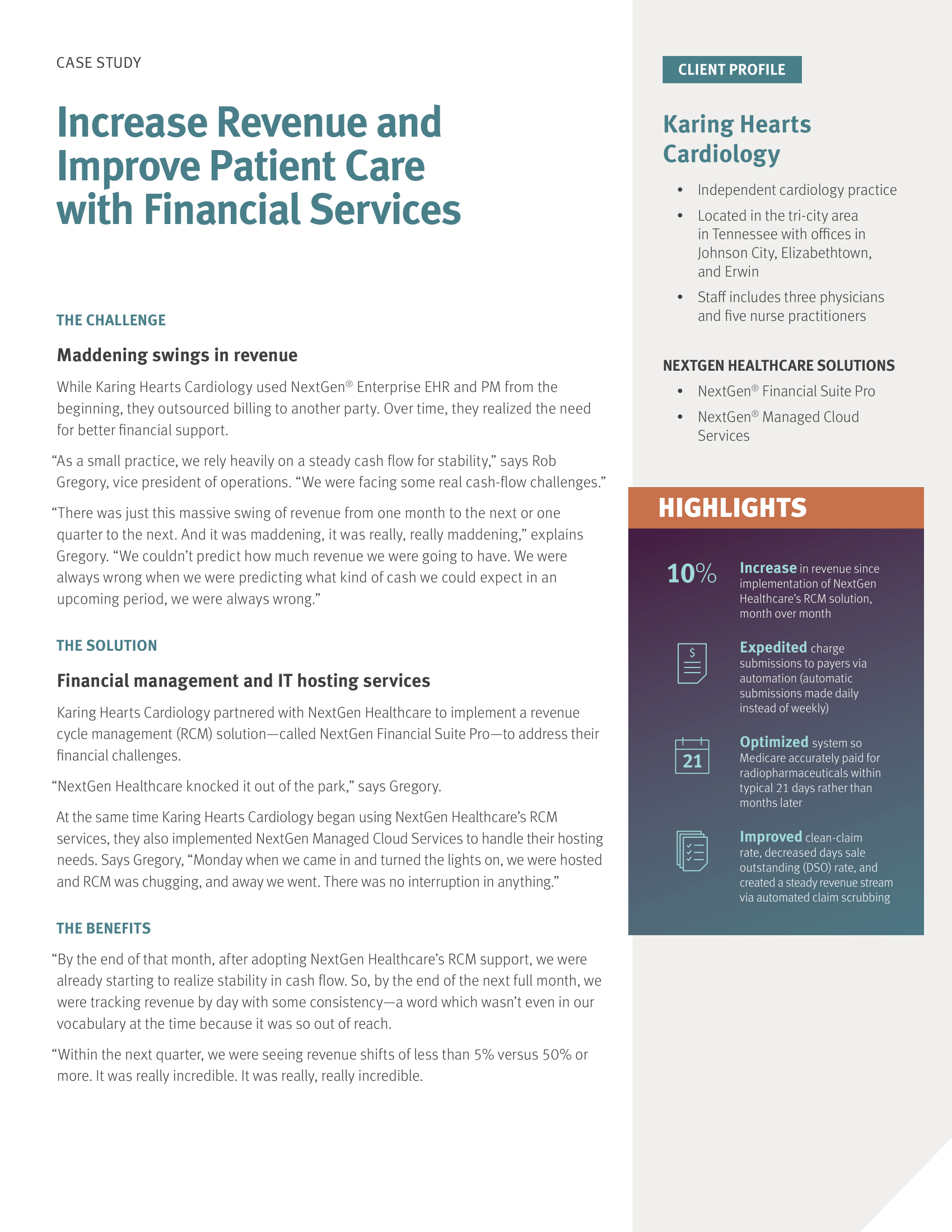 Increase Revenue and Improve Patient Care with Financial Services