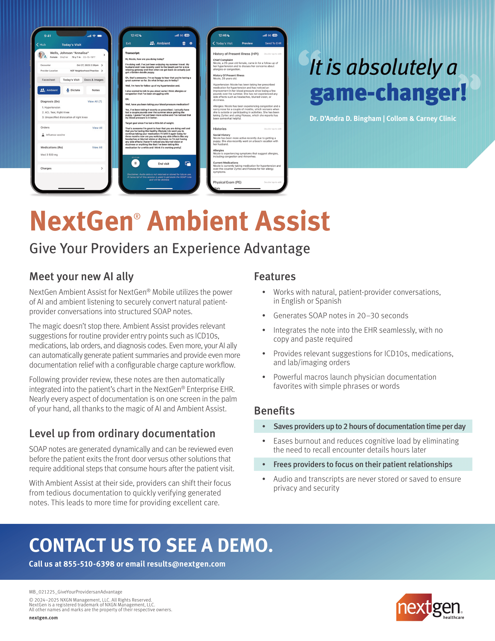 NextGen® Ambient Assist NextGen® Ambient Assist
